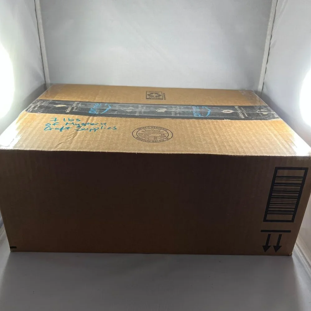 7+ lbs Craft Mystery Box Assorted Materials For DIY Projects - Picture 1 of 4